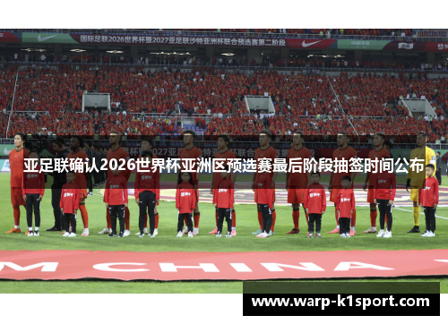 亚足联确认2026世界杯亚洲区预选赛最后阶段抽签时间公布